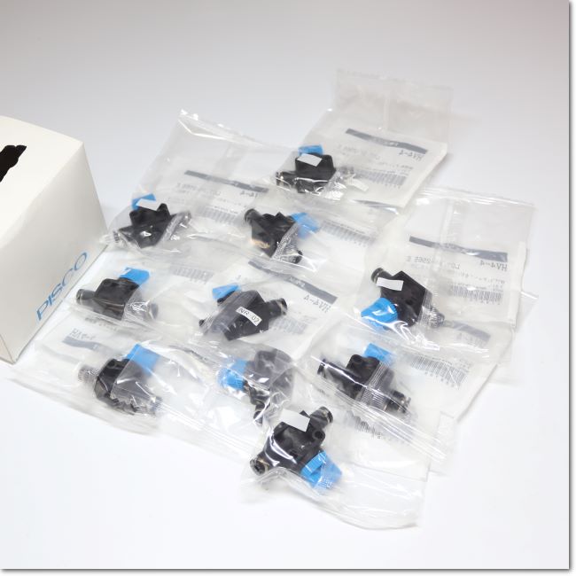 ADA スピコン　ハンドバルブ　4連 FA機器ドットコム / HV4-4 ハンドバルブ ユニオンストレート 3方弁 φ4