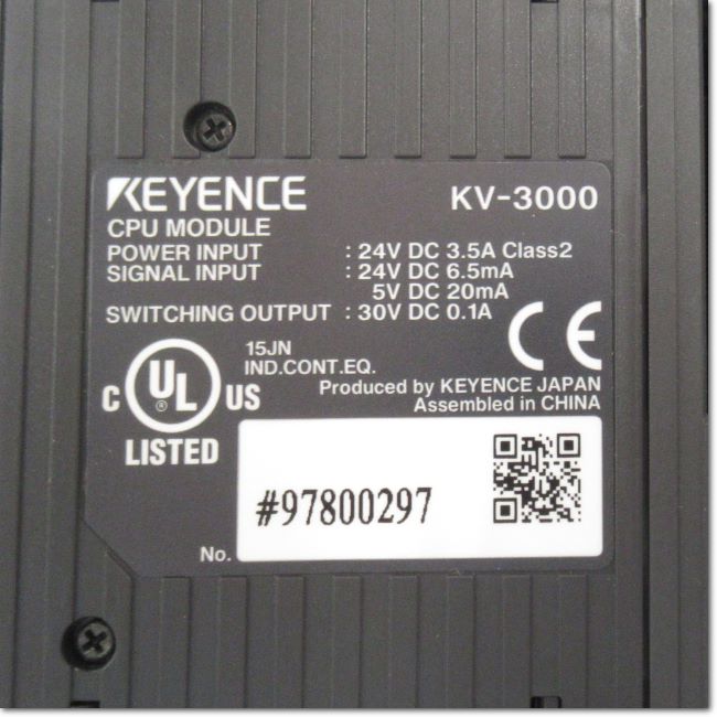 FA機器ドットコム / KV-3000 シリアル内蔵 CPUユニット (KEYENCE) | FA