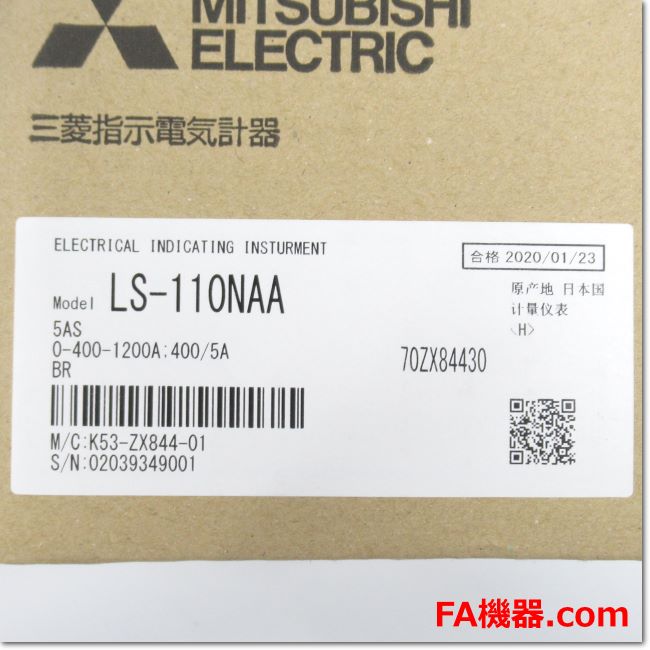FA機器ドットコム / LS-110NAA 5A 0-400-1200A 400/5A BR 交流電流計 3