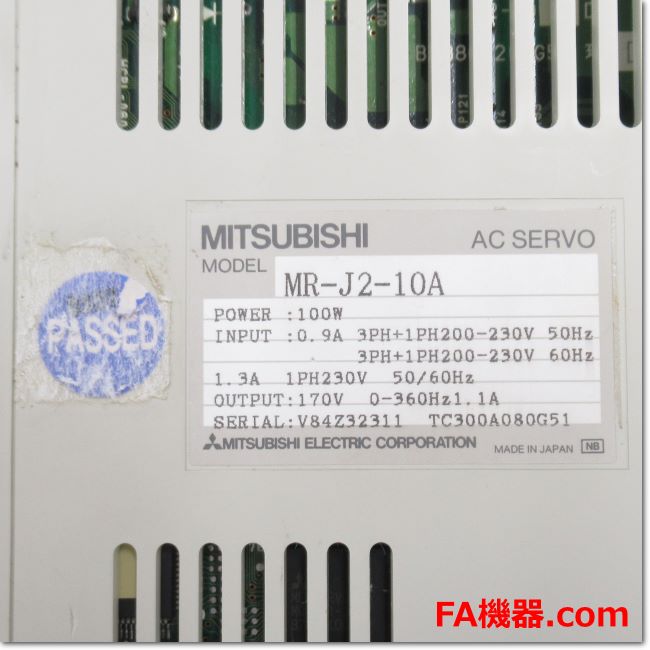 三菱電機 MR-S12-100A-N サーボアンプ 動作保証 インボイス対応 三菱