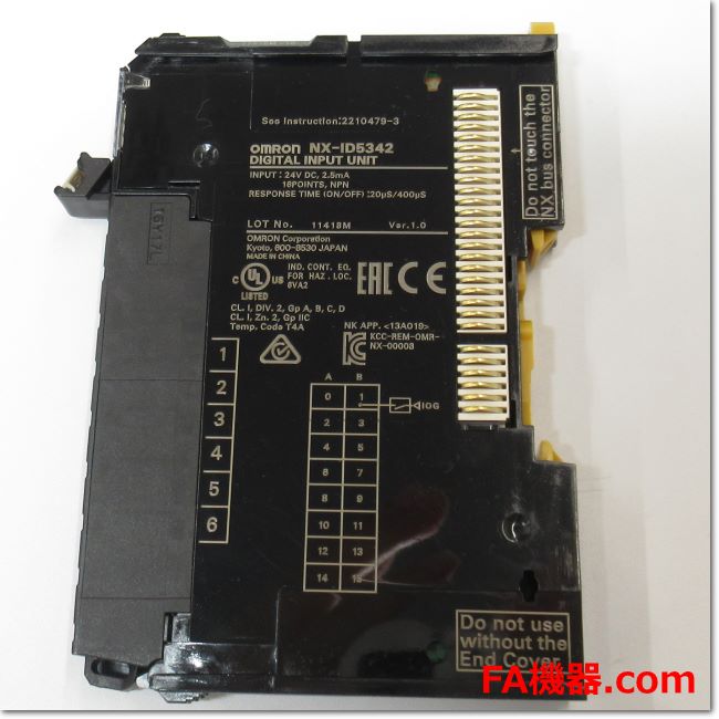 FA機器ドットコム / NX-ID5342 DC入力ユニット 16点 スクリューレス