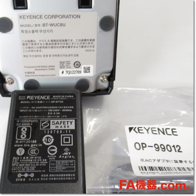 KEYENCE BT-W350 本体 充電台セット FA機器ドットコム / BT-W350 バー