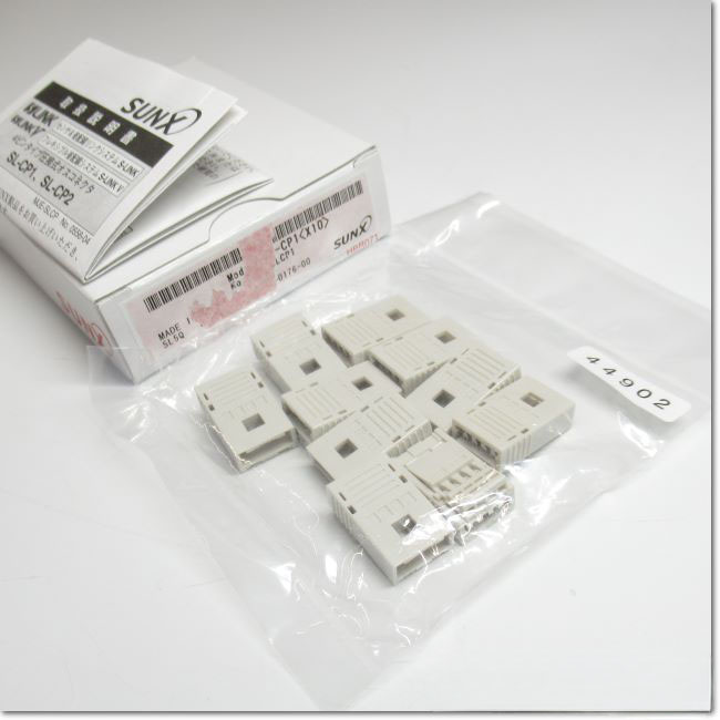 中古 PANASONIC S-LINK PLC用入力コネクタ SUNX SL-P3 5個(AAHR50816C023) 中古 PANASONIC SL-T8J S-LINK 8チャンネル コネクタ 入力ユニット 8個