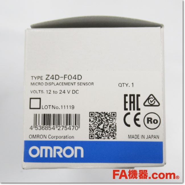 Z4d FA機器ドットコム / Z4D-F04D ローコスト短距離変位センサ ON/OFF出力(OMRON) | FA機器ドットコム