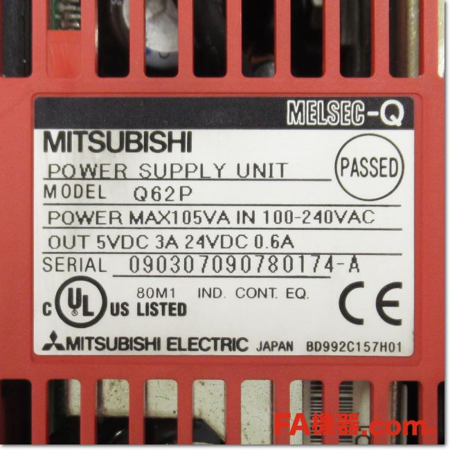 FA機器ドットコム / Q62P 電源ユニット AC100-240V(三菱電機) | FA機器