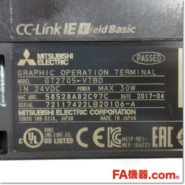 Mitsubishi Electric GT2705-VTBD 本体 GT2705-VTBD Features Human