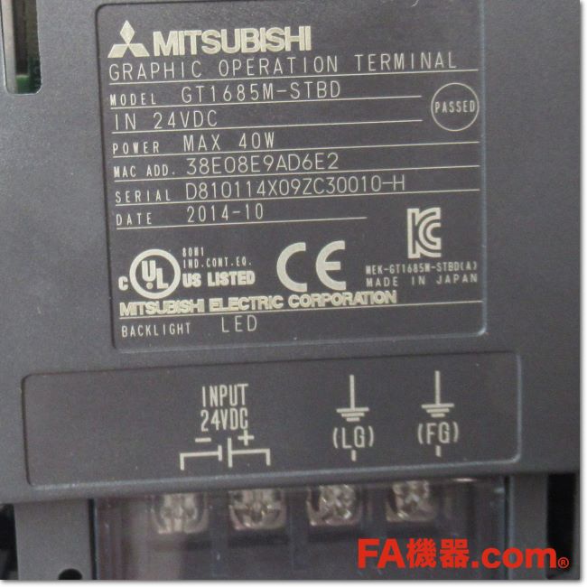 FA機器ドットコム / GT1685M-STBD GOT本体 12.1型 TFTカラー液晶 DC24V