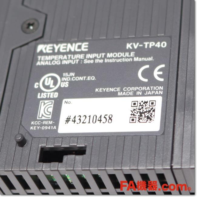 FA機器ドットコム / KV-TP40 温度・アナログマルチ入力ユニット 4ch