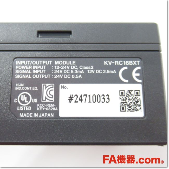 FA機器ドットコム / KV-RC16BXT CC-Link対応入出力ユニット DC入力16点