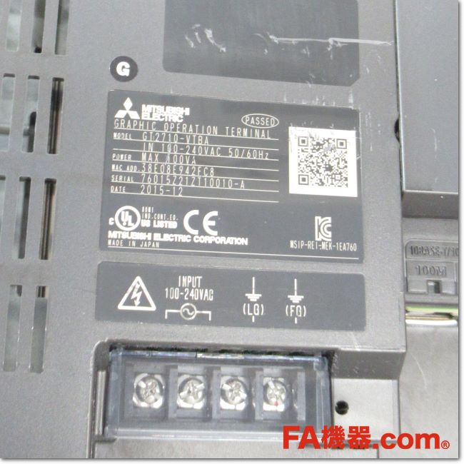 三菱電機 GOT2000 GT2710-VTBA 本体 三菱電機（MITSUBISHI ELECTRIC） GT2710-VTBA GOT2000 GOT本体 (10.4