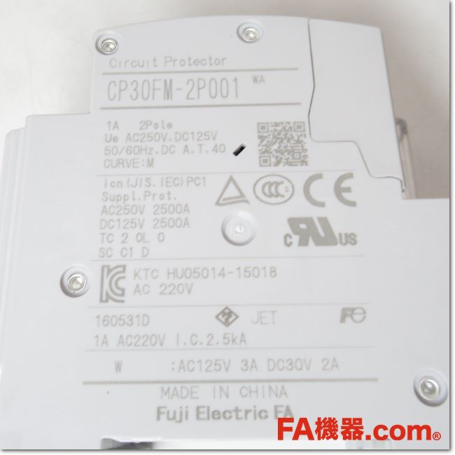 FA機器ドットコム / CP30FM-2P001 WA サーキットプロテクタ 2P 1A 補助