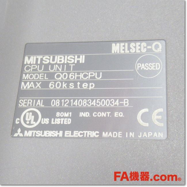 【新品未使用】三菱電機 Q06UDHCPU(C) 三菱電機 CPU Q06UDHCPU