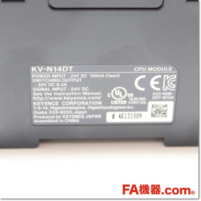 FA機器ドットコム / KV-N14DT PLC基本ユニット DC電源タイプ