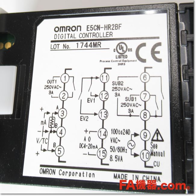 オムロン(OMRON) E5CN-HR2BF 2 個セット FA機器ドットコム / E5CN-HR2BF デジタル温度調節器 フルマルチ入力