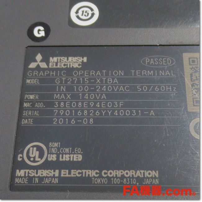 三菱電機 - 【新品】三菱GOT GT2715-XTBA 三菱電機 GT2715-XTBA GOT2000 GOT本体 (15型) (解像度 1024×768