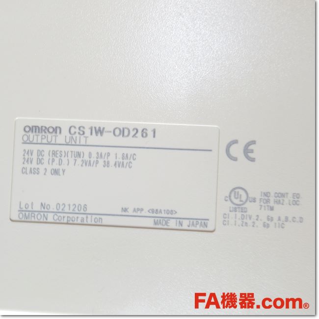FA機器ドットコム / CS1W-OD261 トランジスタ出力ユニット出力64点