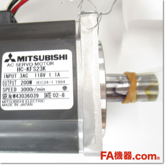 FA機器ドットコム / HC-KFS23K ACサーボモータ 0.2kW キー溝付き(三菱
