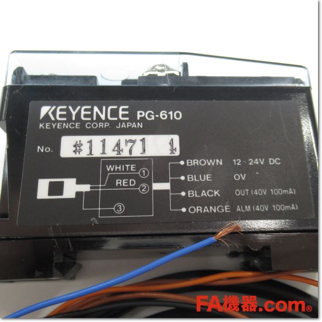 FA機器ドットコム / PG-610 光学式通過センサ アンプユニット + センサヘッド[PG-602]付き(KEYENCE) | FA機器ドットコム