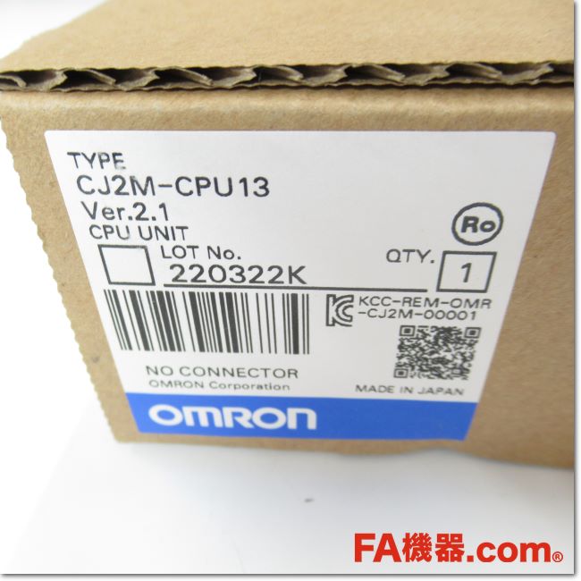 FA機器ドットコム / CJ2M-CPU13 CPUユニット Ver.2.1(OMRON) | FA機器
