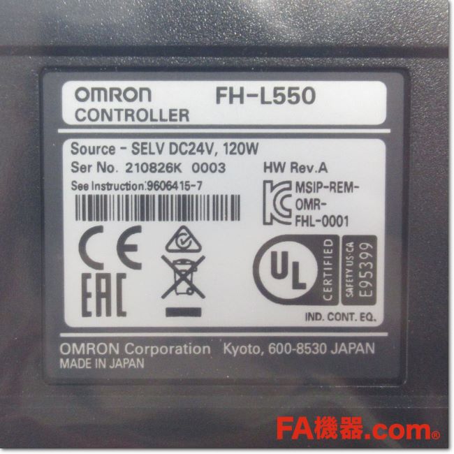 OMRON オムロン　プログラムコントローラー　FH-L550 動作保証 FH-L551 FHセンサコントローラ | オムロン制御機器