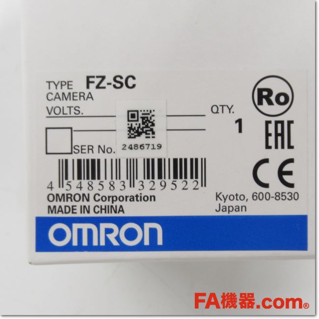 FA機器ドットコム / FZ-SC 視覚センサ デジタルカメラ単体 30万画素