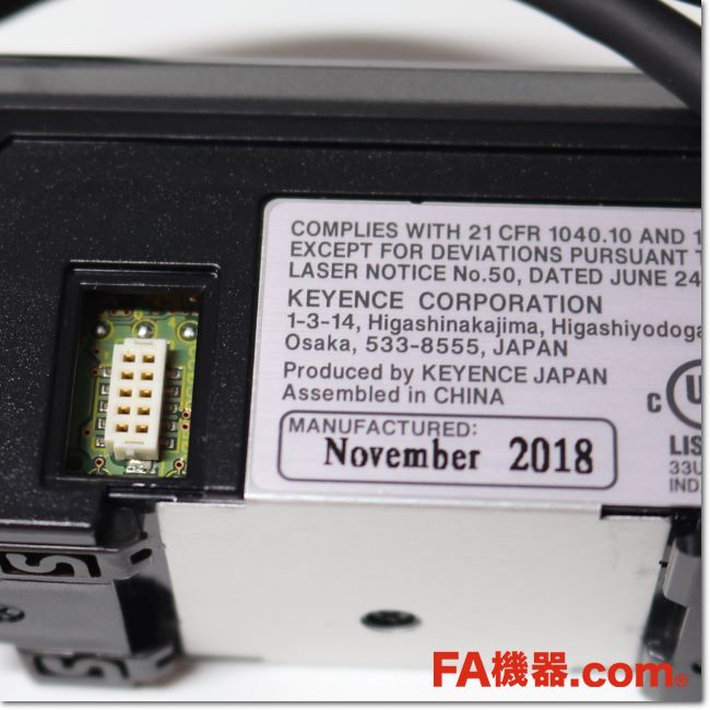 CCD透過型デジタルレーザセンサ　IGシリーズアンプ　IG-1000 キーエンス CCD透過型デジタルレーザセンサ IG-1000+ OP-87057