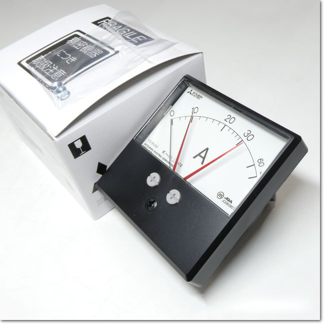 LE110SSAA 三菱 電流計 YS-8NAA B 0-20A DRCT 交流電流計 角形計器 Y-Nシリーズ 三菱電機