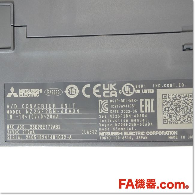 FA機器ドットコム / NZ2GF2BN-60AD4 CC-Link IEフィールド