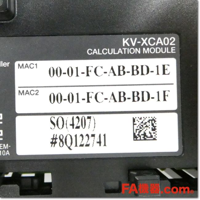 FA機器ドットコム / KV-XCA02 SO(4207) 演算ユニット (KEYENCE) | FA