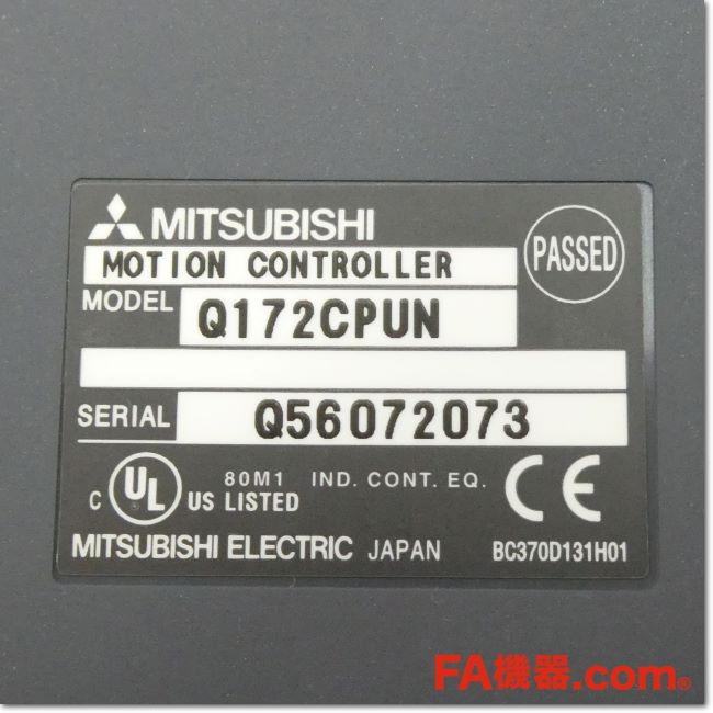 FA機器ドットコム / Q172CPUN モーションCPUユニット 最大8軸 (三菱