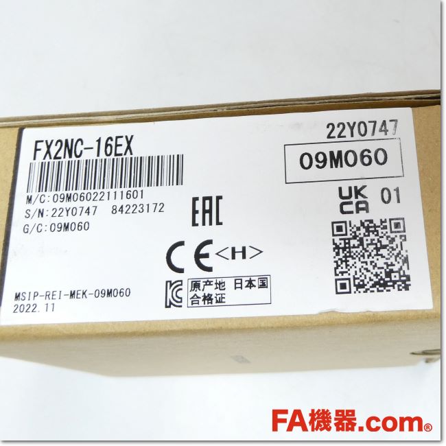 FA機器ドットコム / FX2NC-16EX 入力増設ブロック DC入力16点 (三菱