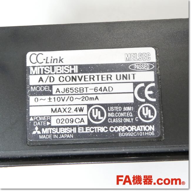FA機器ドットコム / AJ65SBT-64AD CC-Linkアナログ-ディジタル変換