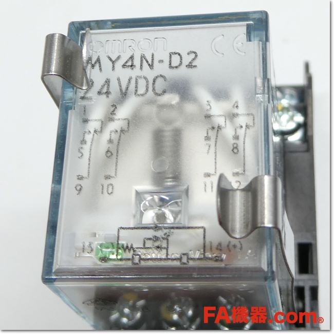 FA機器ドットコム / MY4N-D2 DC24V ミニパワーリレー + ソケット[PYFZ-14] + 保持金具[PYC-A1]付き ...