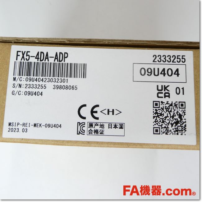 FA機器ドットコム / FX5-4DA-ADP アナログ出力拡張アダプタ ヨーロッパ