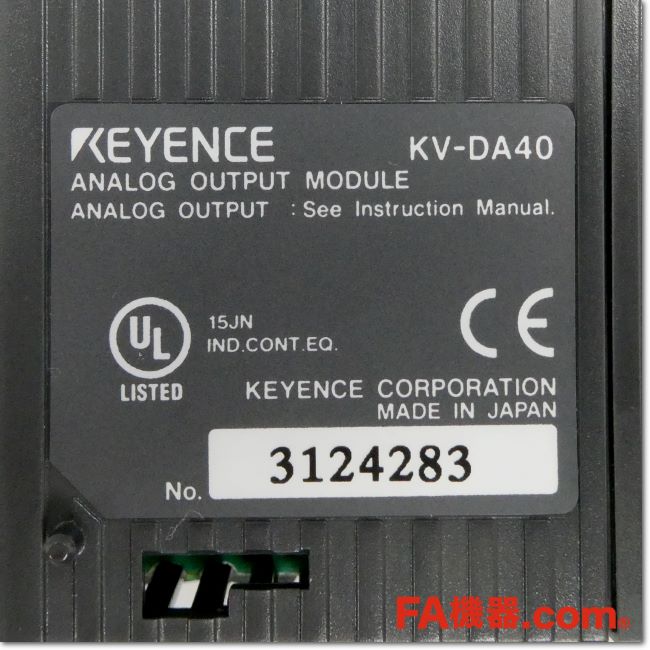 FA機器ドットコム / KV-DA40 アナログ出力ユニット 4ch (KEYENCE) | FA