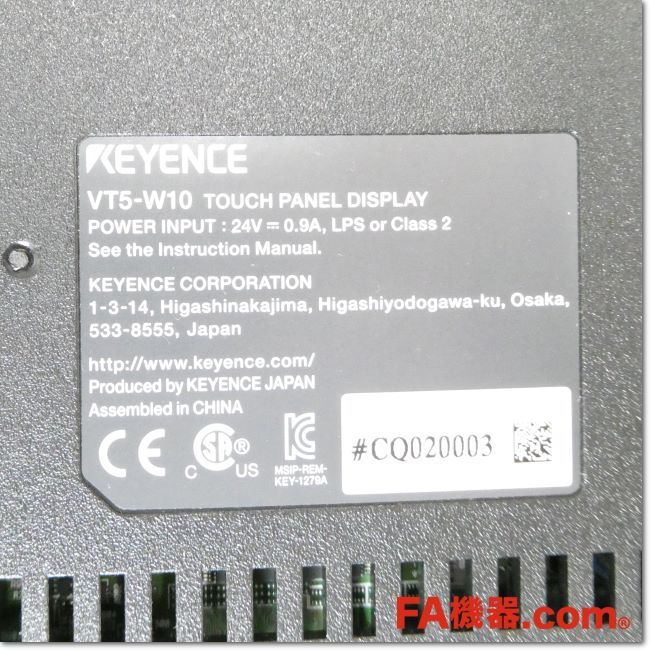 KEYENCE VT75M10 タッチパネルディスプレイ KEYENCE VT75M10 タッチパネルディスプレイ タッチパネル