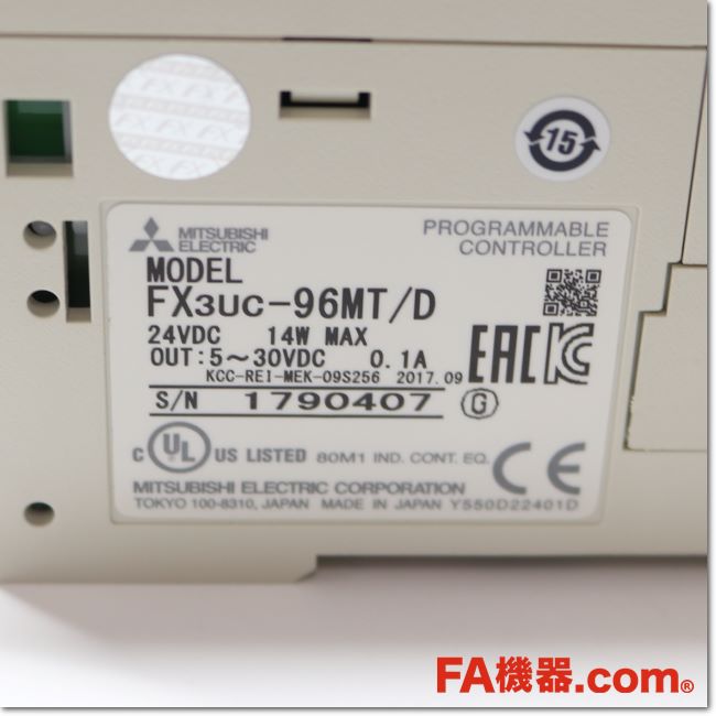 FA機器ドットコム / FX3UC-96MT/D シーケンサ基本ユニット DC24V