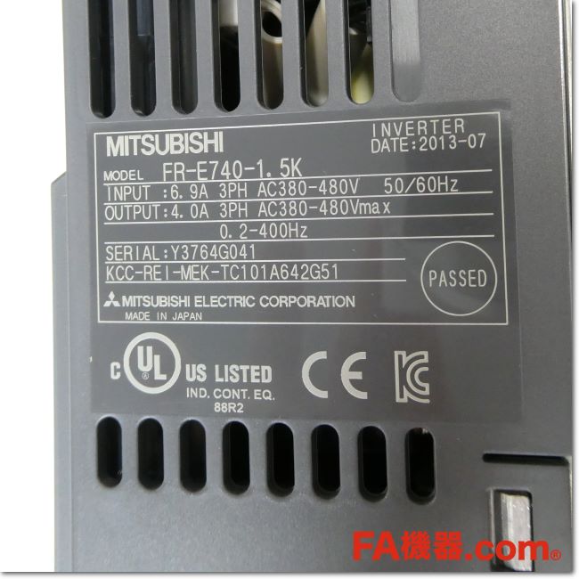 中古取外品三菱電機インバータFR-E740-1.5K三相400V 中古取外品三菱電機インバータFR-E740-1.5K三相400V