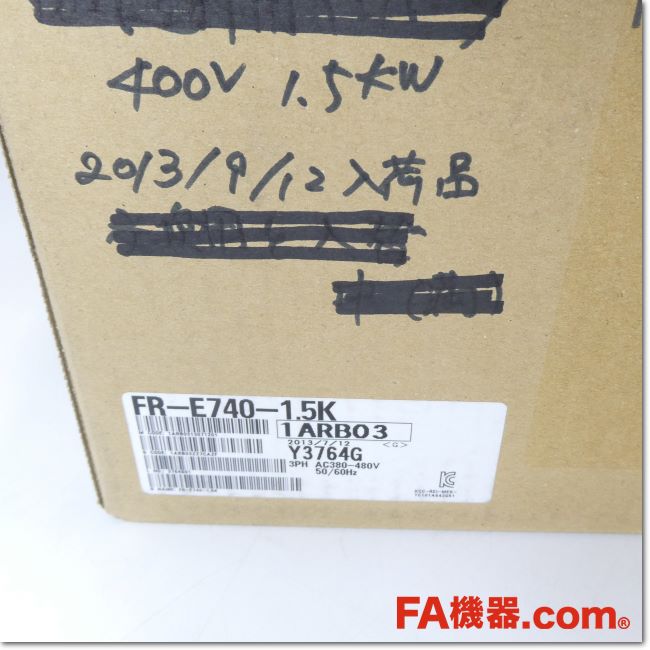 FA機器ドットコム / FR-E740-1.5K インバータ 三相400V (三菱