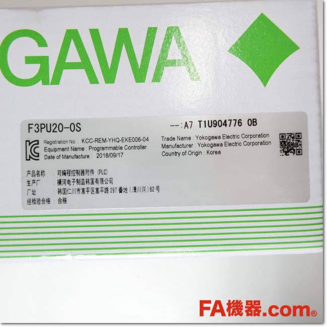 FA機器ドットコム / F3PU20-0S 電源モジュール (横河電機) | FA機器