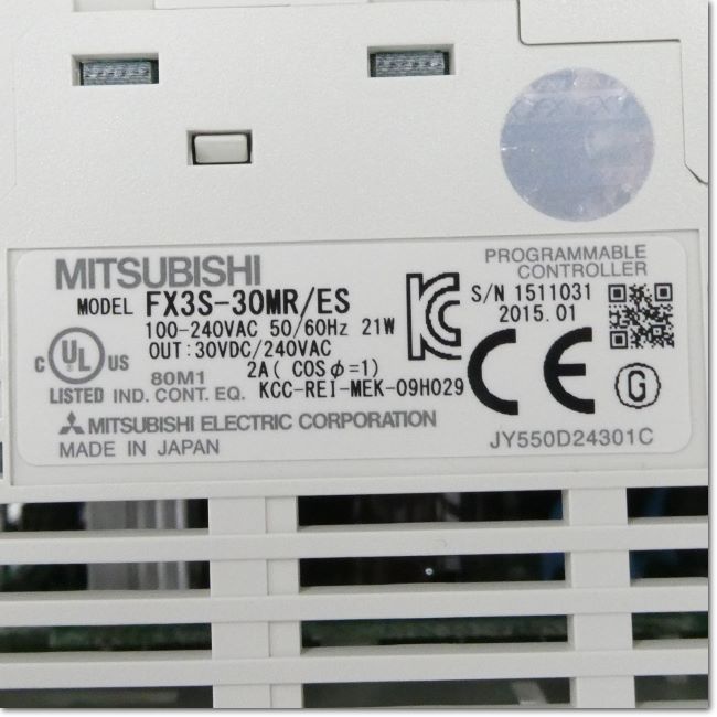 FA機器ドットコム / FX3S-30MR/ES シーケンサ基本ユニット AC電源 DC