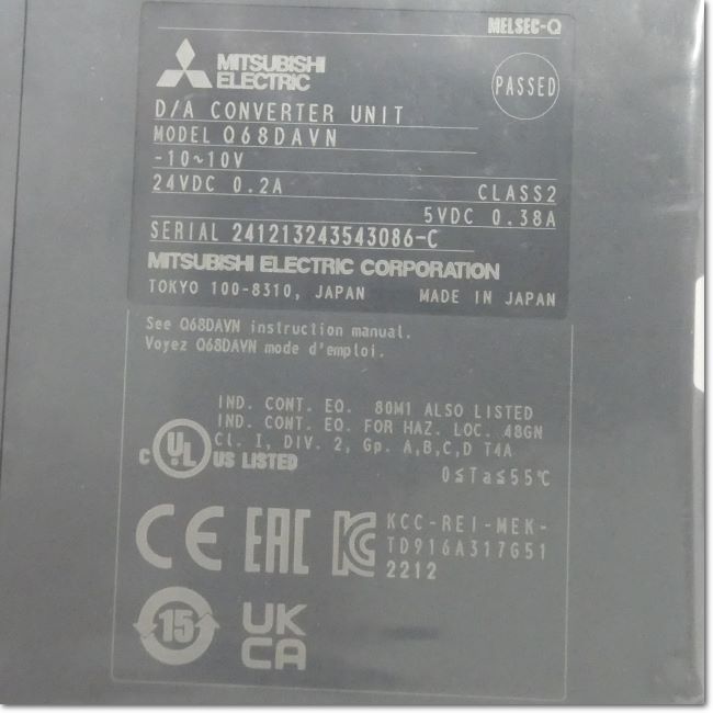 FA機器ドットコム / Q68DAVN ディジタル-アナログ変換ユニット (三菱