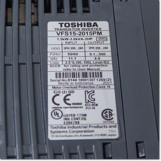 FA機器ドットコム / VFS15-2015PM 多機能・小形インバータ 三相200V