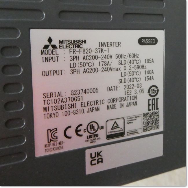 FA機器ドットコム / FR-F820-37K-1 ファン・ポンプ用インバータ 三相
