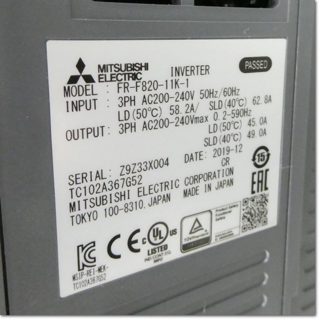 FA機器ドットコム / FR-F820-11K-1 ファン・ポンプ用インバータ