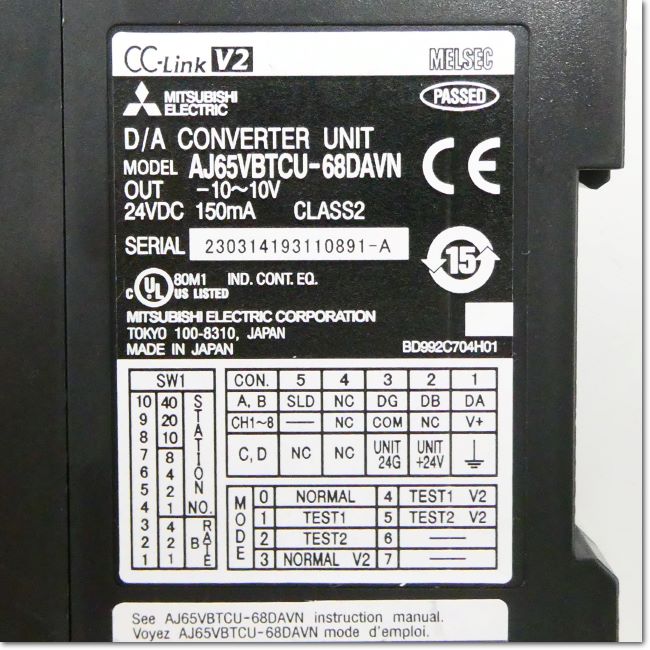 FA機器ドットコム / AJ65VBTCU-68DAVN CC-Linkディジタル-アナログ変換