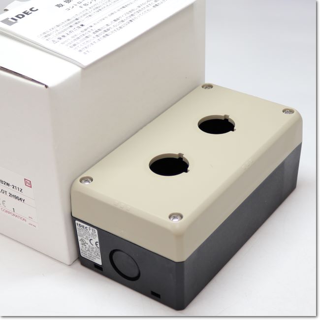 FA機器ドットコム / FB2W-211Z 樹脂製コントロールボックス 2点用 穴