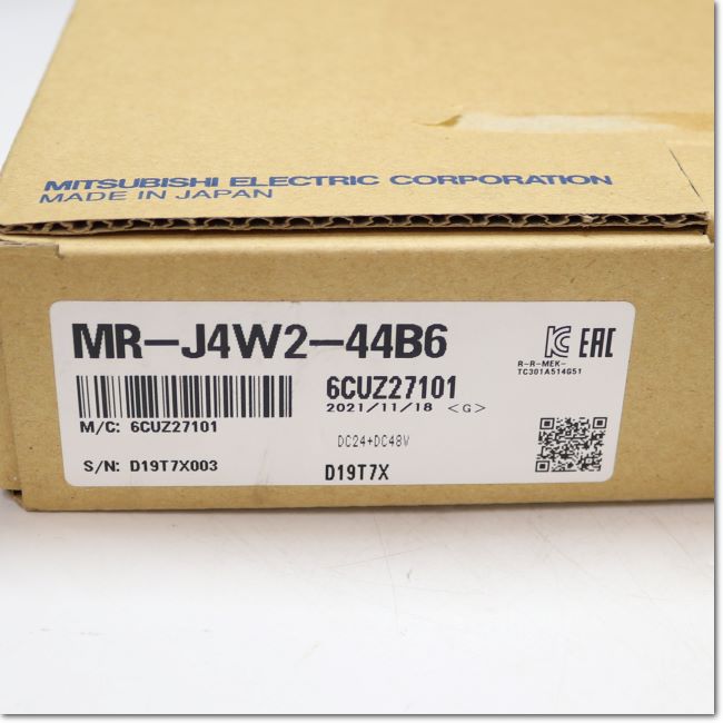 FA機器ドットコム / MR-J4W2-44B6 サーボアンプ DC48V/DC24V 0.4kW 2軸