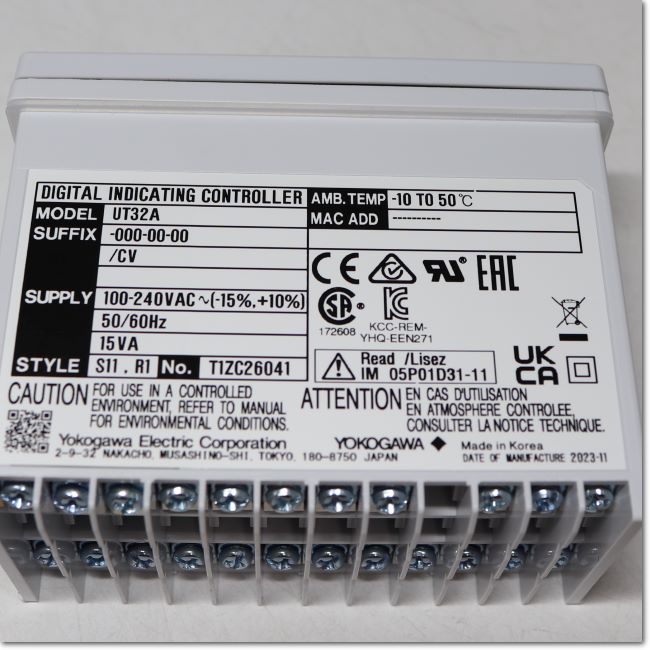 FA機器ドットコム / UT32A-000-00-00/CV ディジタル指示調節計 端子 
