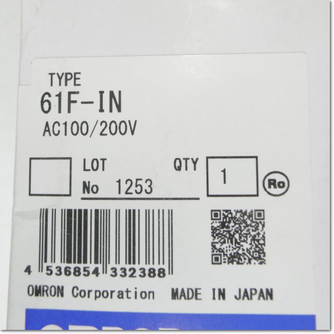 FA機器ドットコム / 61F-IN AC100/200V フロートなしスイッチ (OMRON